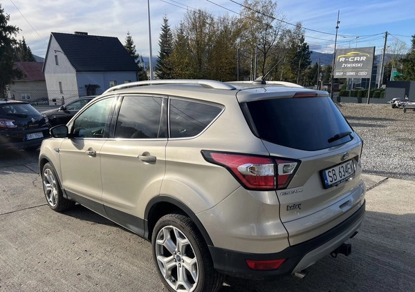 Ford Escape cena 74600 przebieg: 108951, rok produkcji 2018 z Biała małe 137